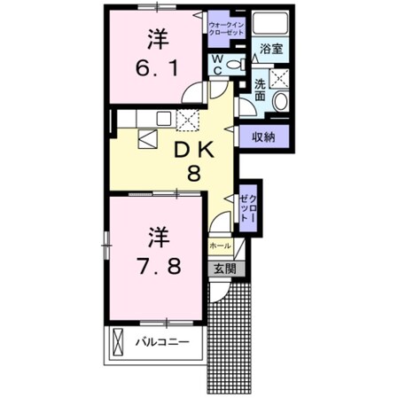 セントレア貝塚Ⅲの物件間取画像